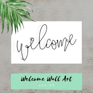 Welcome Wire Wall Art